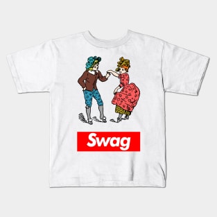 Swag - Vintage Illustration Design Kids T-Shirt